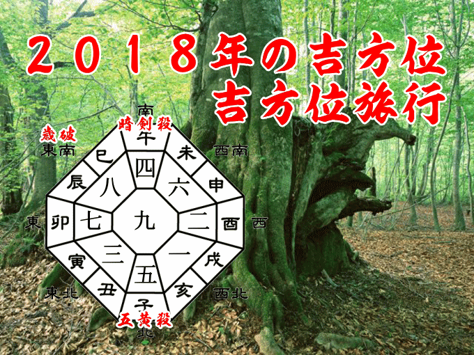 ２０１８年の吉方位・吉方位旅行